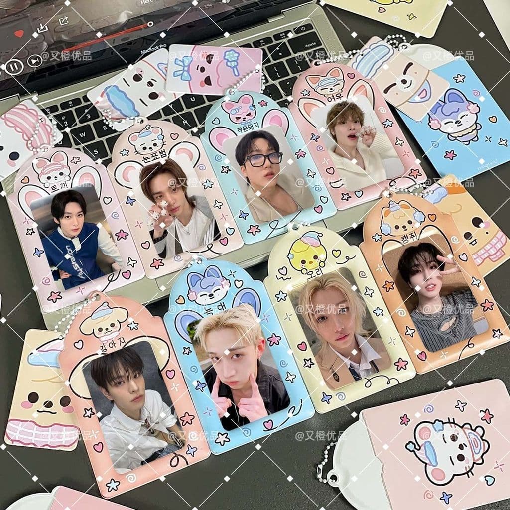 Venda quente Novos produtos Entretenimento coreano straykids Animal Coleção de plástico Porta-cartões de PVC Álbum de ar