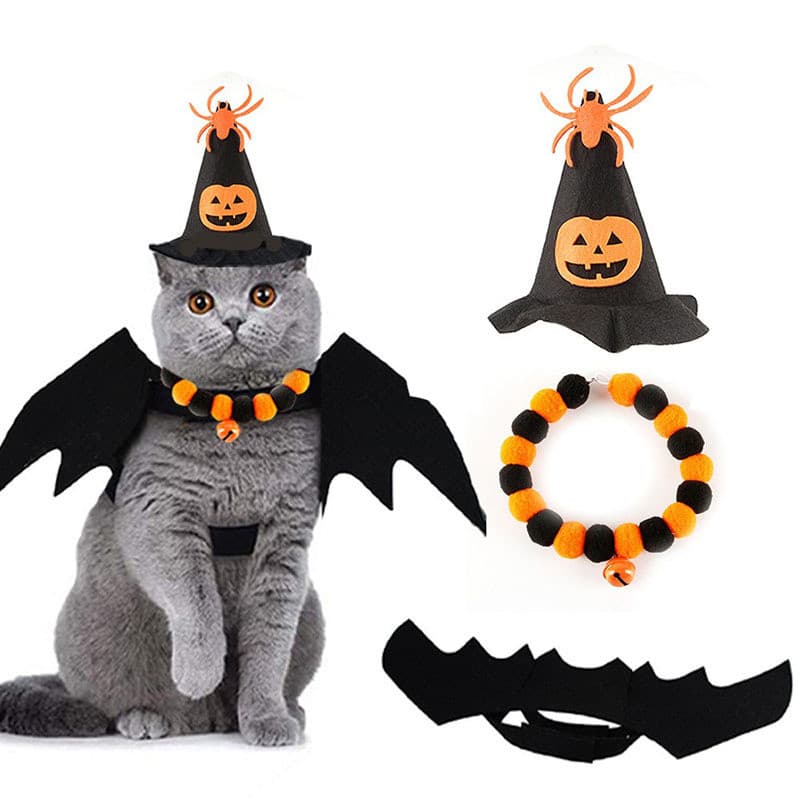 Novo Cross-Border Halloween animal de estimação inverno quente traje terno roupas para cães estilo inverno gato vestir-s