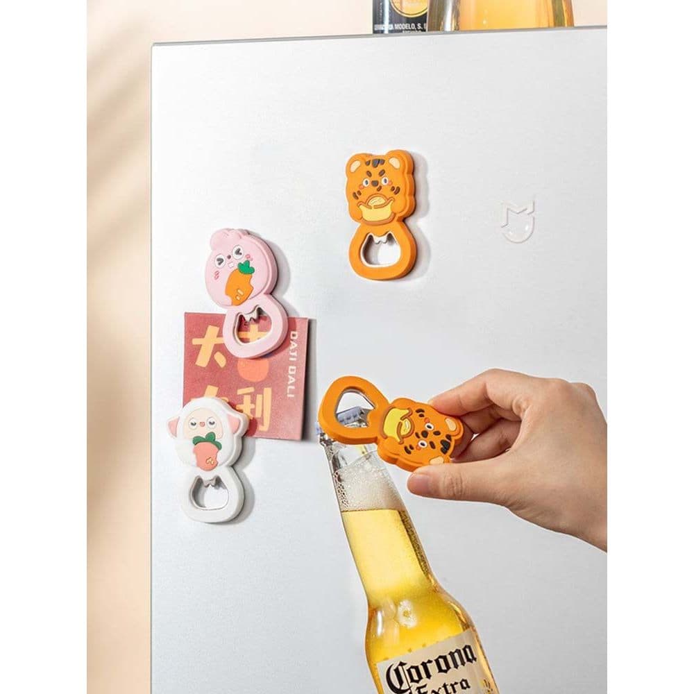 Abridor de cerveja criativo dos desenhos animados abridor de vinho doméstico abridor de garrafa de garrafa ímã a