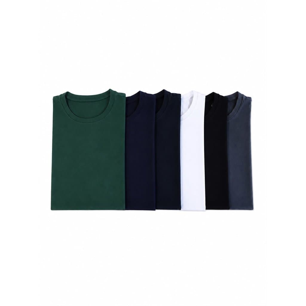 Camiseta Masculina Gola Careca | Malha Respirável, Bordado Alto Padrão e Conforto