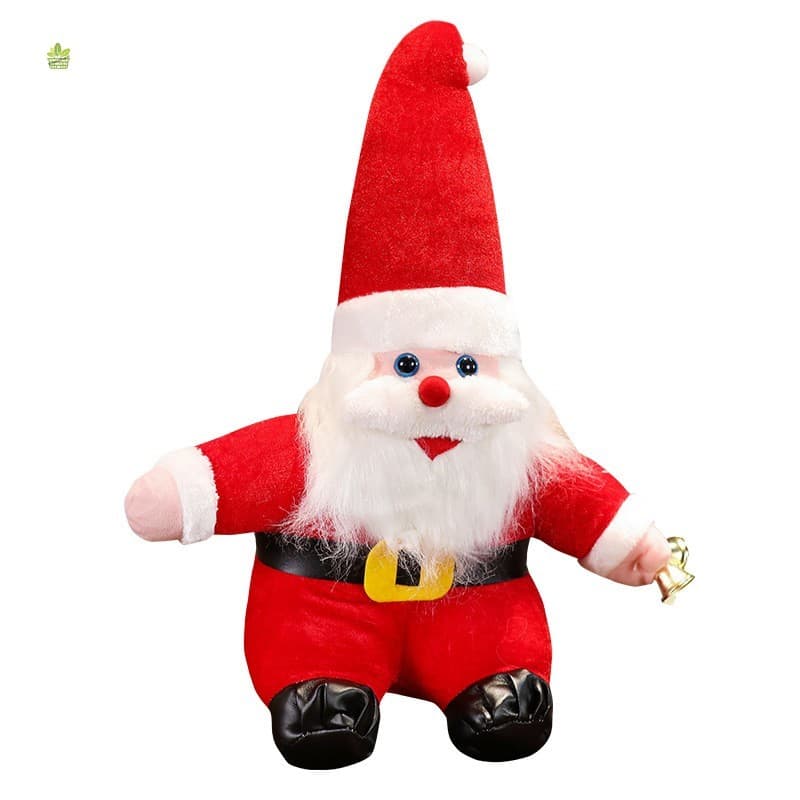 Brinquedo De Pelúcia De Papai Noel Com Sino-Boneca Macia De Natal Para Crianças