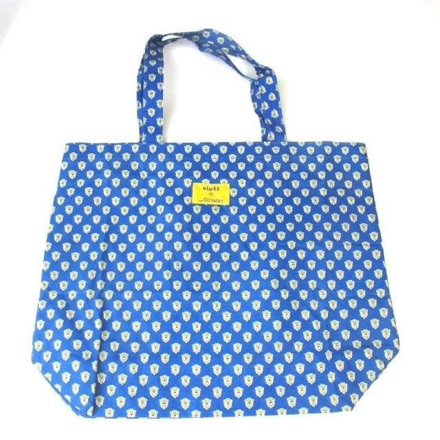 ！！Revista Apêndice Estilo Azul Pequena Bolsa de Ombro Floral Bolsa de Compras Versão Engrossada