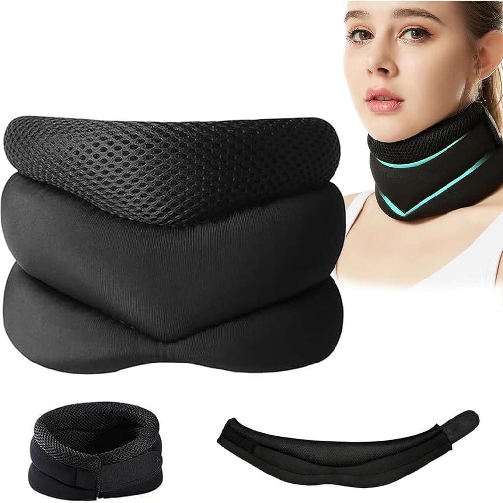 2025Novo de Pescoço Ajustável e Macio, Dispositivo Anti-Ronco, Dispositivo de Tração Cervical Anti-Inclinação Fr