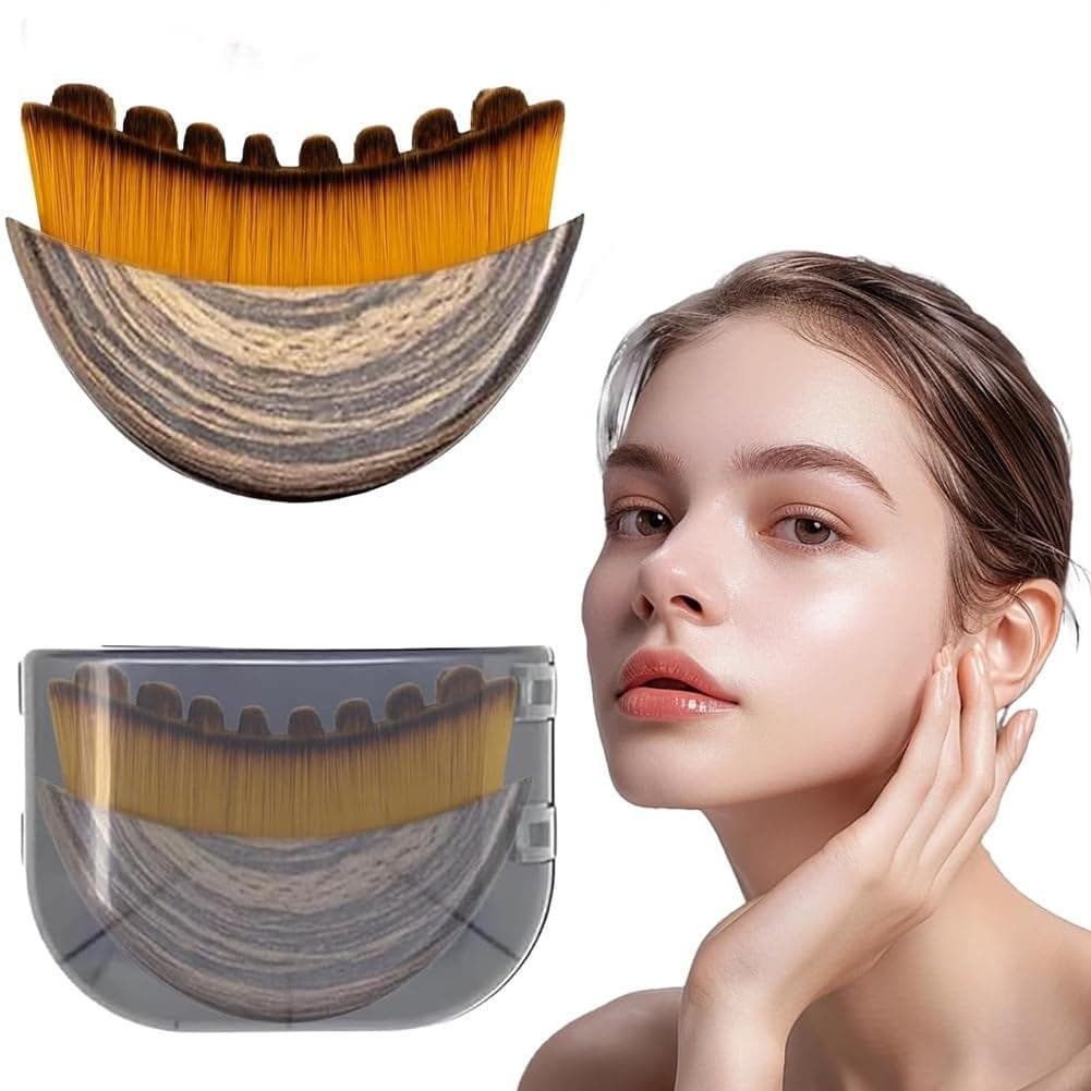 Escova Facial Linfática, Escova Manual de Limpeza Facial para Pele Sensível, Escovas de Drenagem Linfática e Limpador de