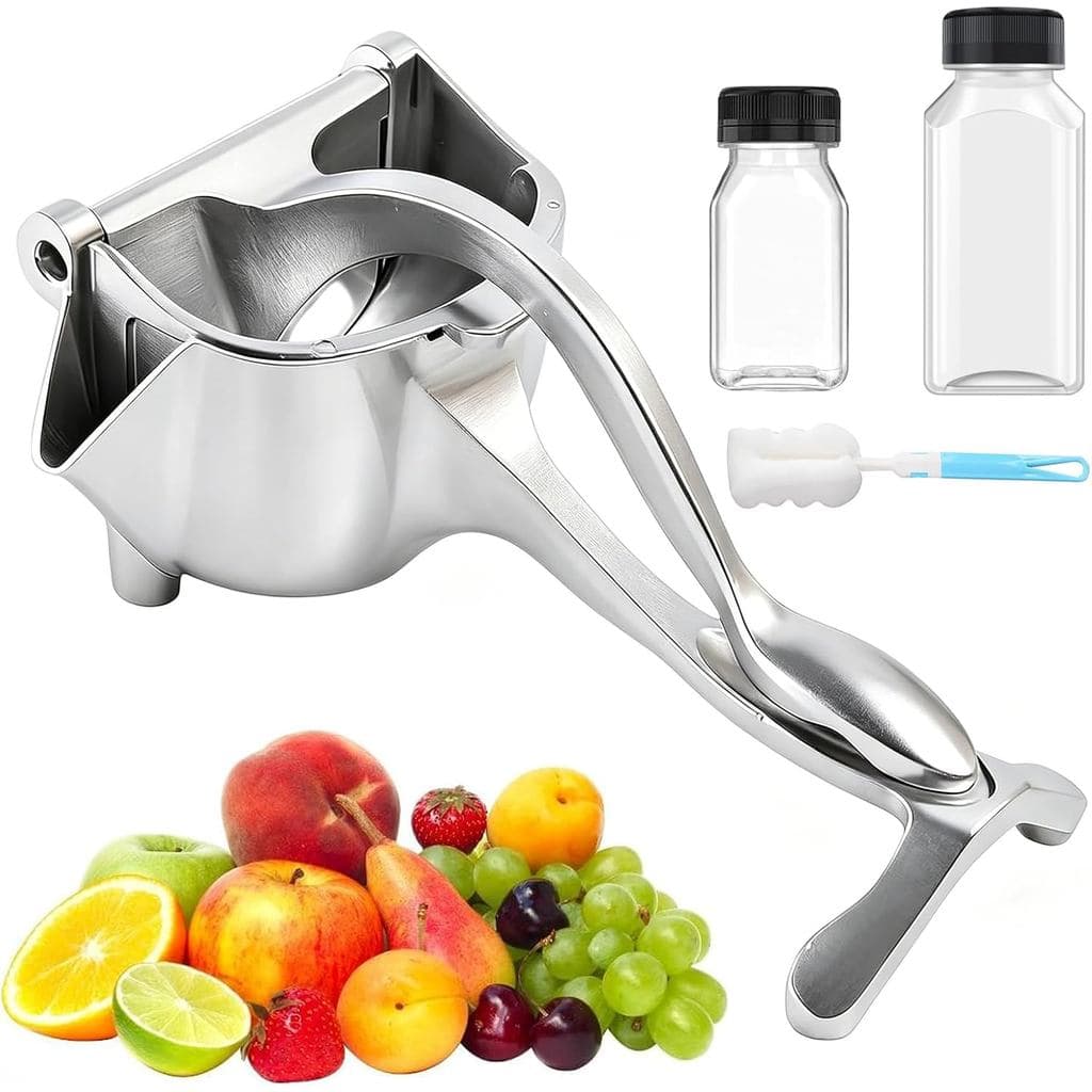 Espremedor de Frutas Frescas Manual em Liga de Alumínio, Espremedor de Limão Manual, Empunhadura Ergonômica Antiderrapan
