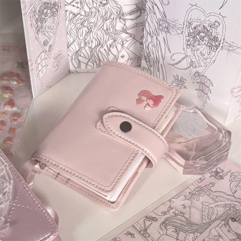[Estoque pronto] M5 rosa folhas soltas Led livro agenda caderno Ins Mini simples portátil bloco de notas nota WJG0804