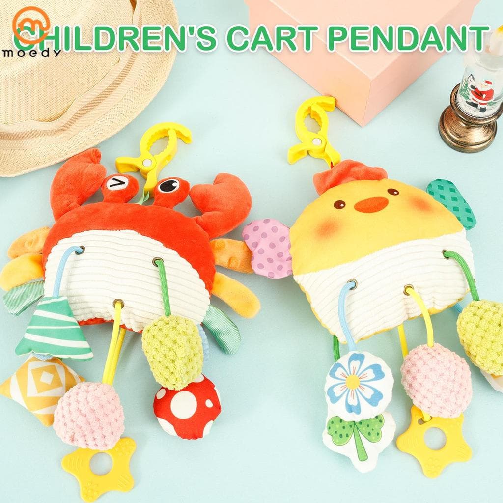 Brinquedo De Carrinho De Caranguejo De Pano Promove Bebê Cognitivo Calmante Emocional Para Crianças SHOPSKC6581