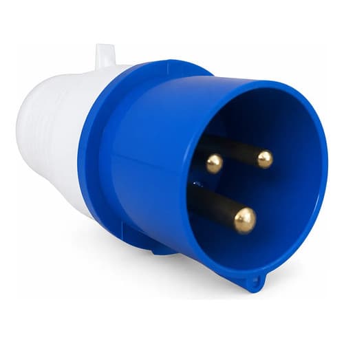 Plugue Industrial 2P+T 16A 6H AZ - MGI 013 JNG