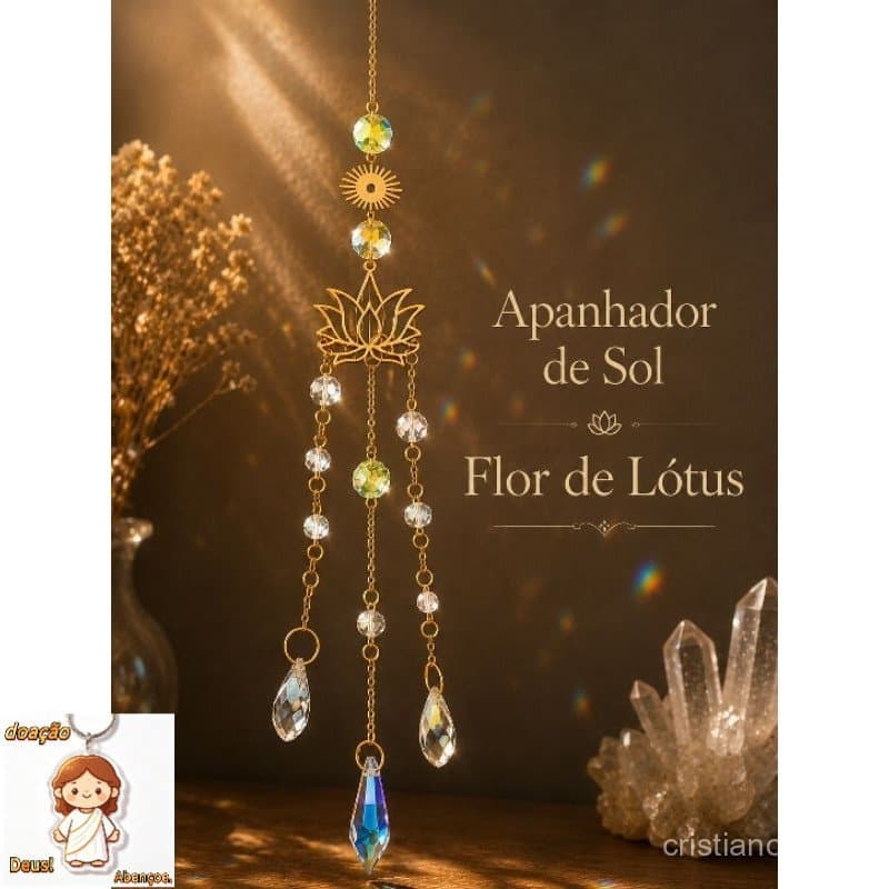 Apanhador de Sol Flor de Lótus – Presente Criativo, Decoração Mística Feng Shui para Janela