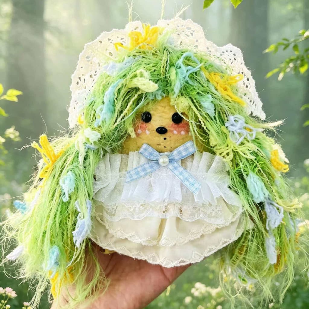 Pod Rattan boneca diy pacote de Material artesanal pingente caseiro produtos acabados para amigos presentes de aniversár