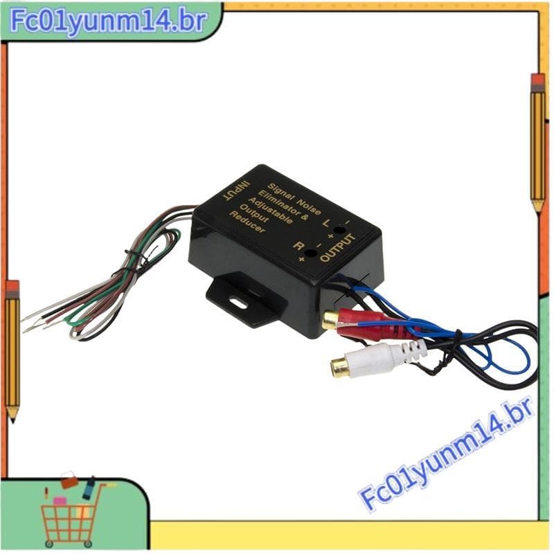 Conversor De Nível Alto/Baixo , Para De 2 Vias , 12-24V ,-Falante De Carro Áudio , Adaptador Ajustável De 40W