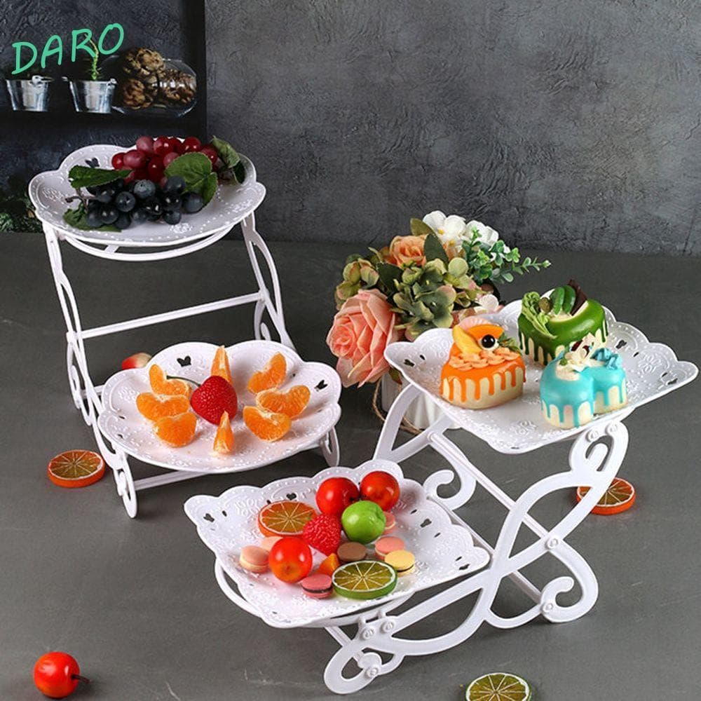 DARO Placa De Exibição De Bolo , Talheres De Plástico Simples , Decoração Aniversário , Festa De Casamento , Suporte De