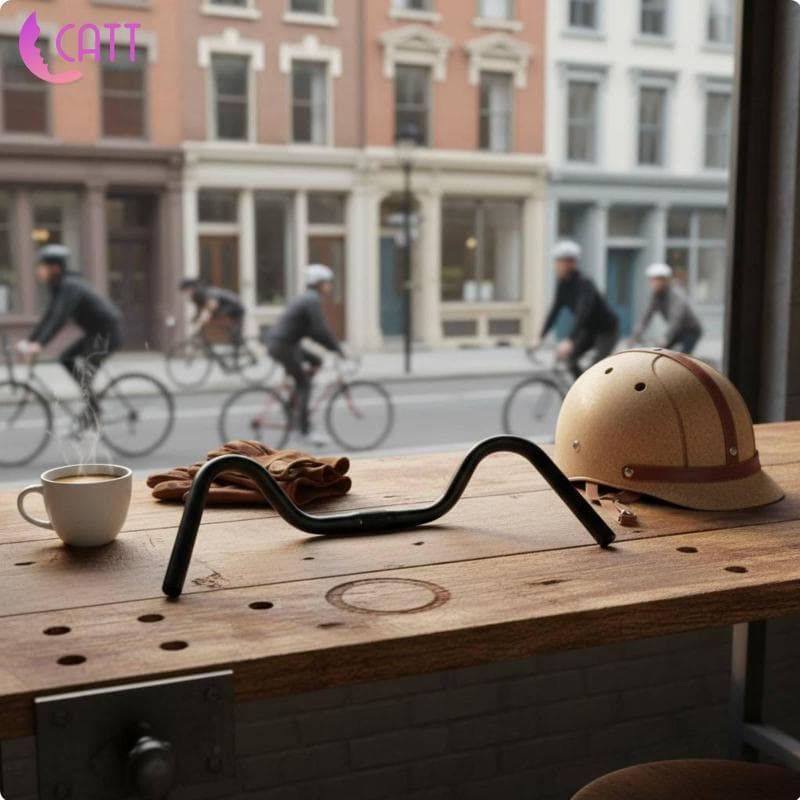 [Dadada2] Guiador De Bicicleta Em Liga De Alumínio Ergonômico Retrô Cruiser Bike