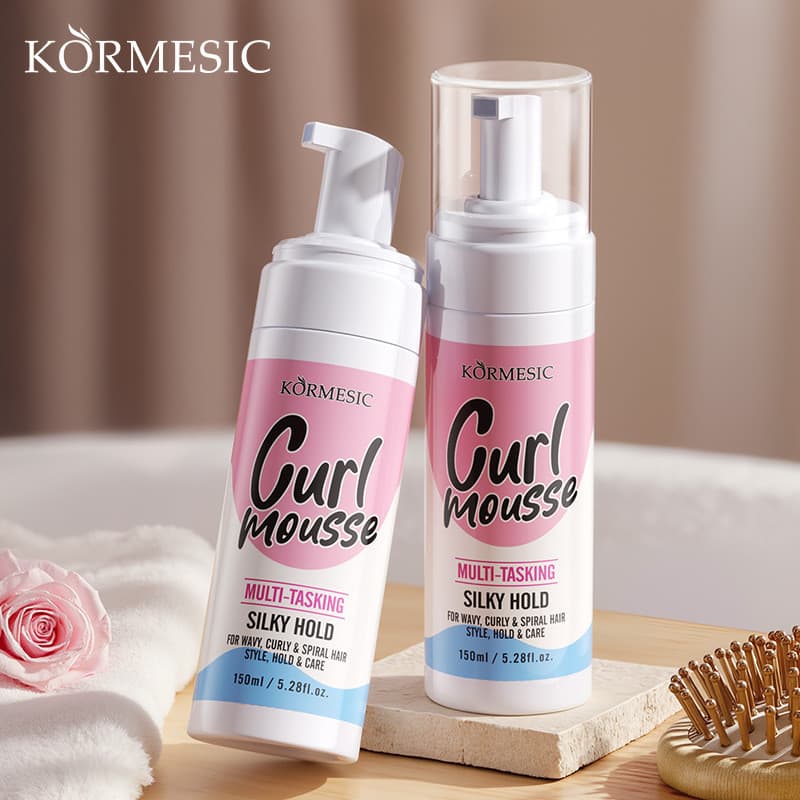 Cuidado todo o inglês atacado Mousse de penteado encaracolado multiuso embalagem de estilo kormesico EBGI