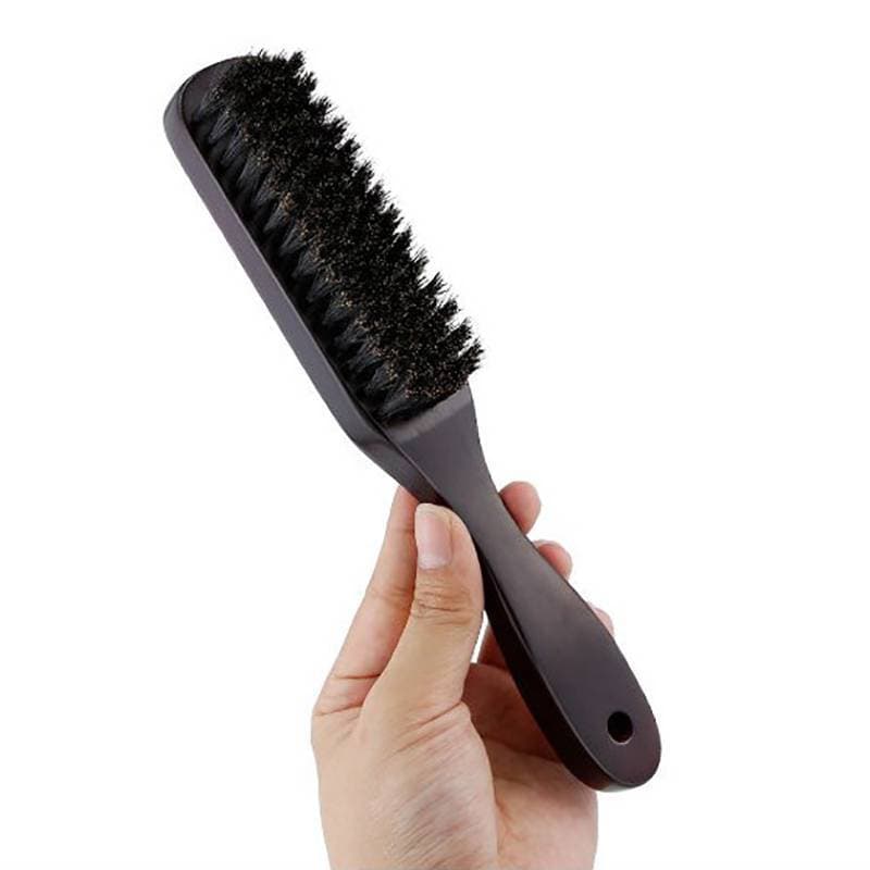 xinghernew Escova De Cabelo Cabo De Madeira Cerdas De Javali Estilo Barba Desembaraçar Endireitar Marrom Massagem XHW
