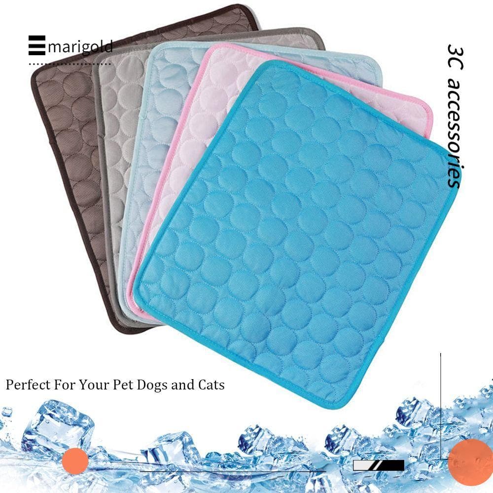 Tapete De Resfriamento Para Animais De Estimação MARIGOLD , Cama De Cachorro De Seda Gelada Carro , EZ Clean Keep Coolin