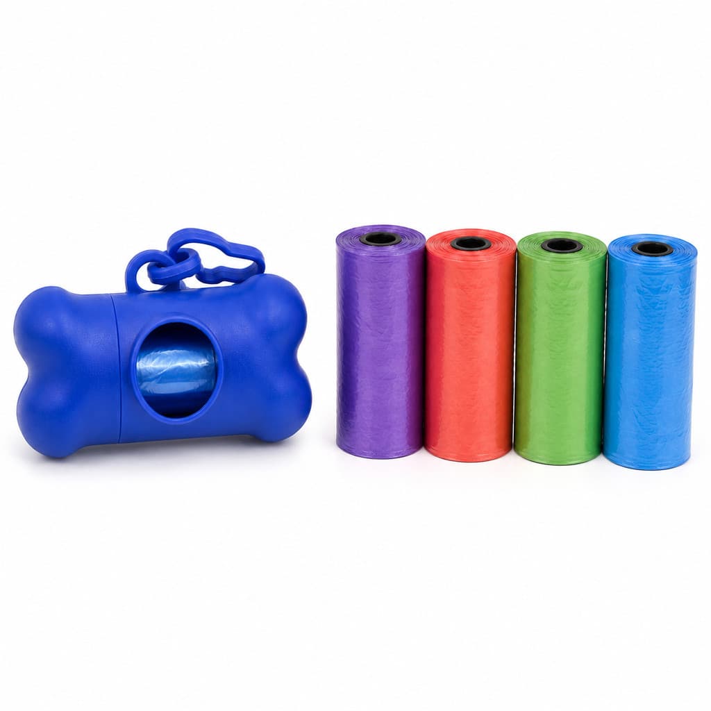 Kit Cata Caca Pet 60 Sacos  Porta Saquinho para Cães e Gatos