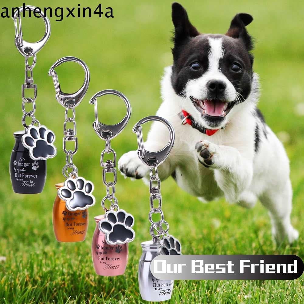 Chaveiro De Urnas Para Animais De Estimação ANHENGXIN , Lembrança De Cinzas De Cachorro Em Aço Inoxidável Estampado , Re