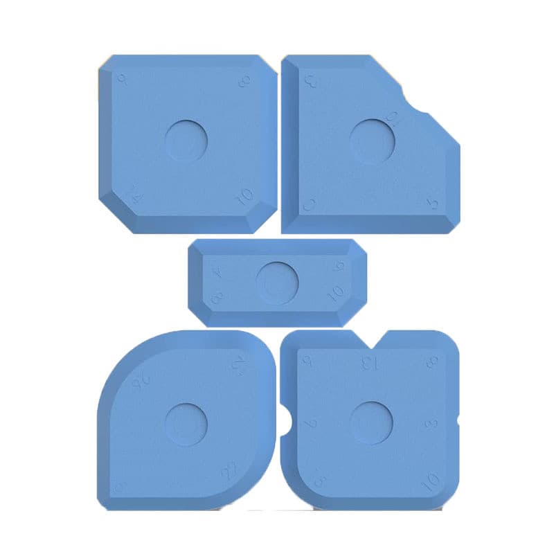 Conjunto de ferramentas de enchimento de junta de Silicone, 5 peças, selante, espátula de reboco, adequada para cozinha,