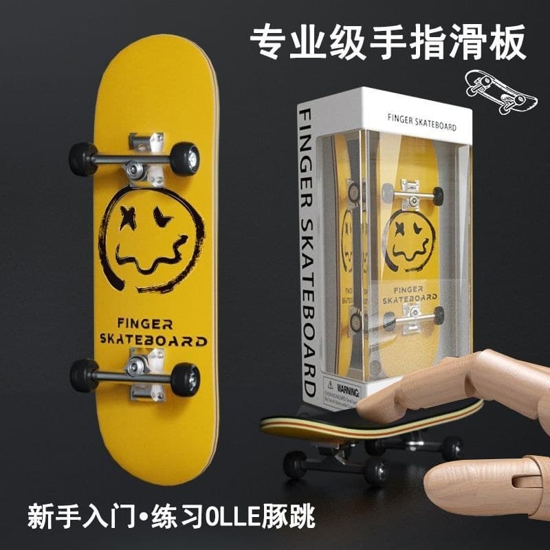 Dedo skate versão roda De rolamento cinco camadas bordo iniciante introdutório Mini dedo skate ornamentos De