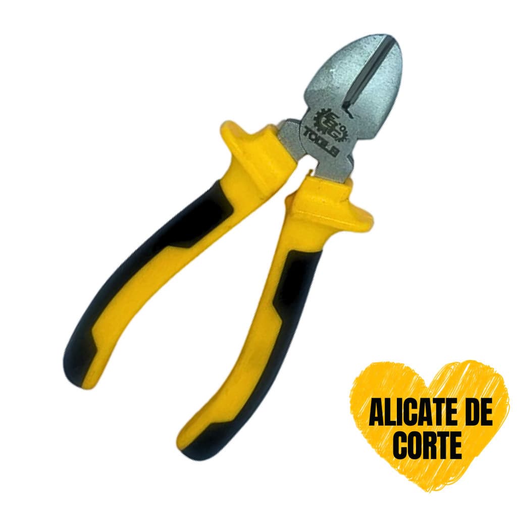 Alicate De Corte Diagonal 6 Polegadas 185mm Multiuso Profissional  Indicado Para Prender, Dobrar, Puxar, Cortar