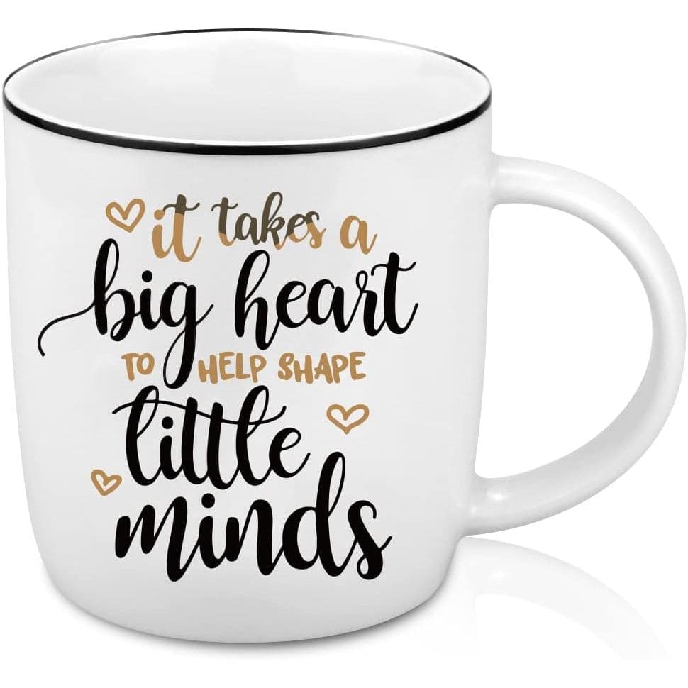 Caneca de Café "É Preciso Ter um Coração Grande" da Quimoy - Presentes Inspiradores para Professores, Caneca de Apreciaç