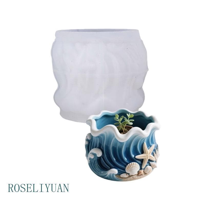 Molde Silicone Flexível ROS Para Fabricação Joias Resina Design