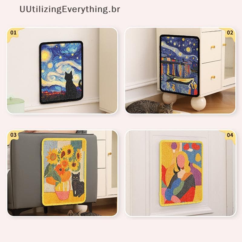 Poste Para Gatos Montado Na Parede UUTIL Com Tecido Macio , Economiza Espaço Jogos Internos