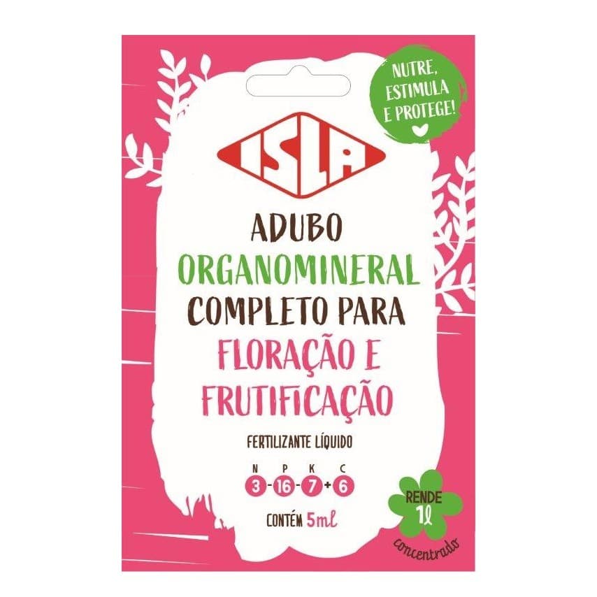 Adubo Organomineral Completo para Floração e Frutificação 5ml Isla