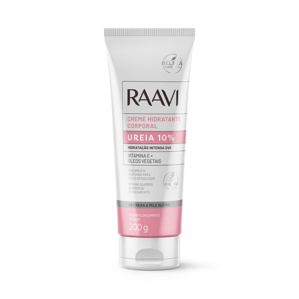 Creme Hidratante Corporal Ureia 10% Raavi 200g
