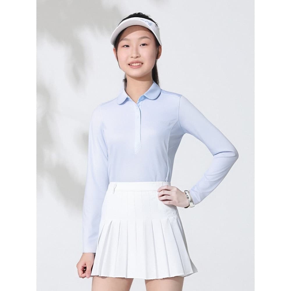 EG roupas de golfe infantis meninas sensação legal leve manga comprida camiseta verão novo estilo juventude bola roupas