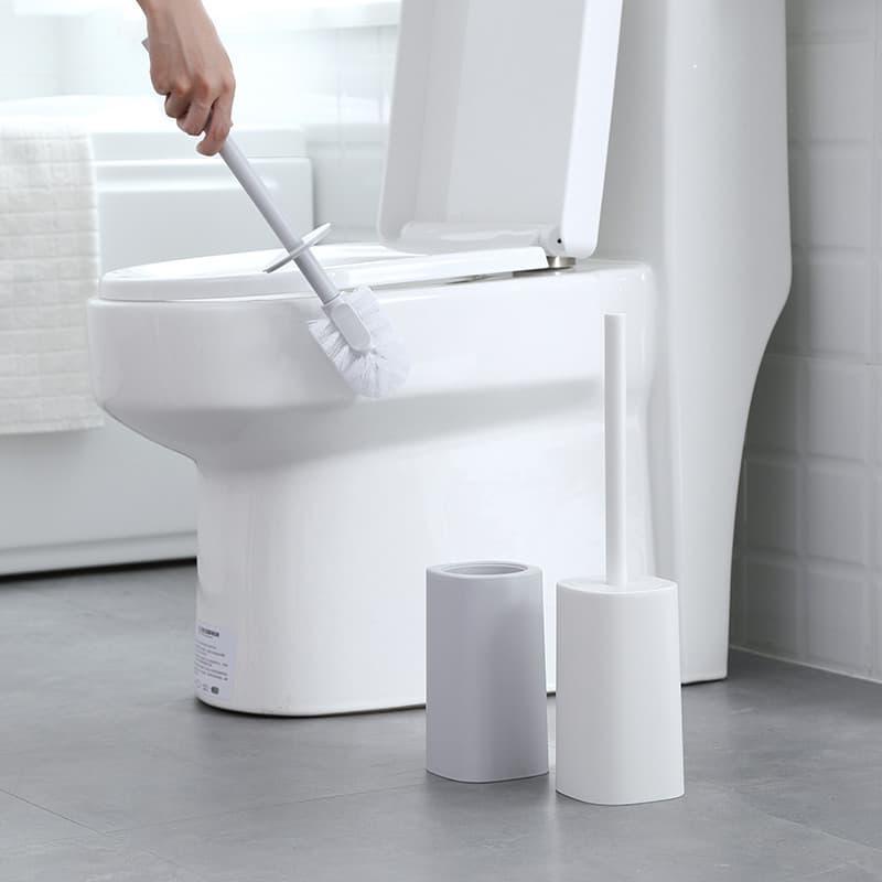 Escova de limpeza de vaso sanitário doméstico, escova sem ângulo morto, agachamento, conjunto de escova de vaso sanitári