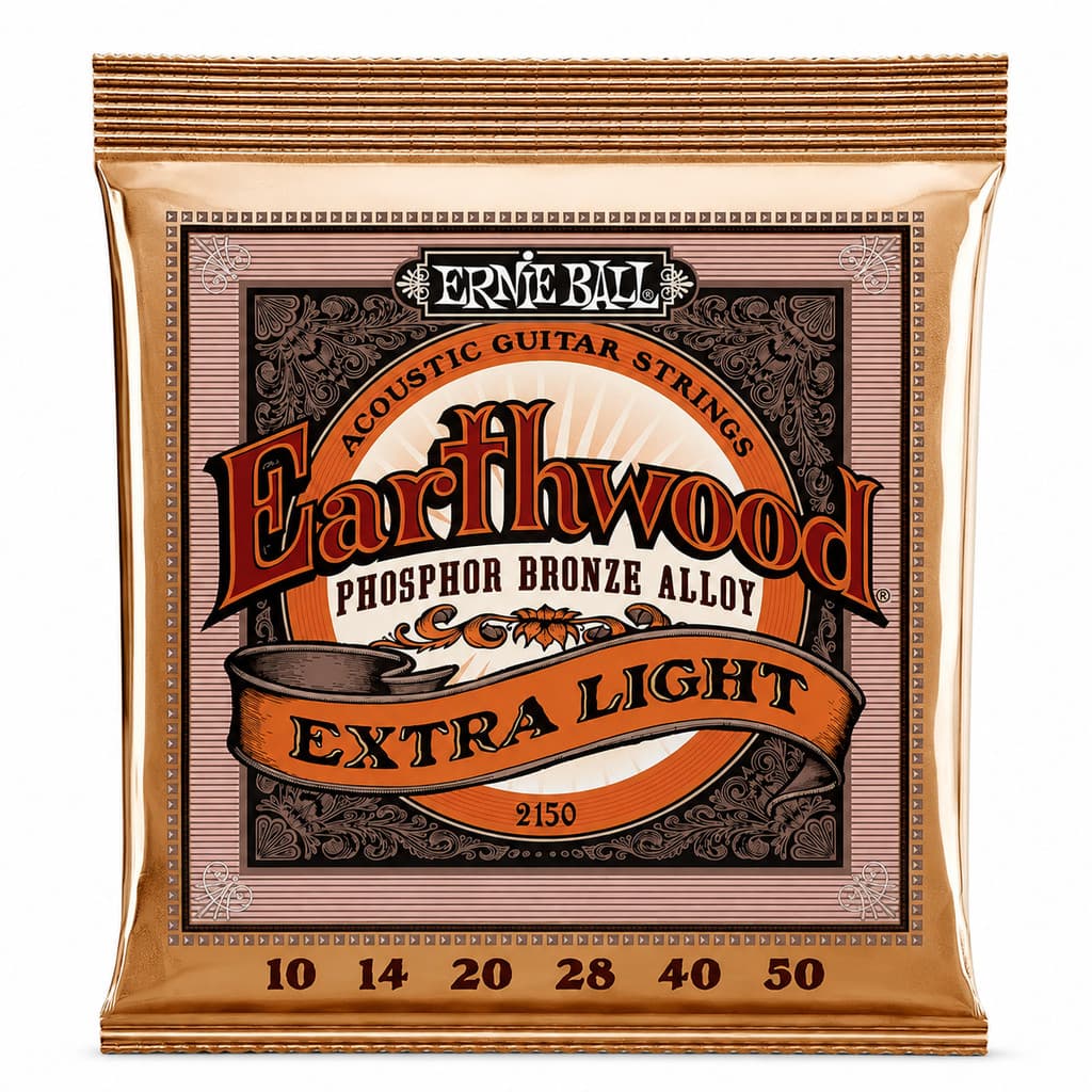 Encordoamento Violão Earthwood Phosphor Bronze 010 ErnieBall