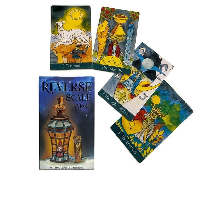 Tarot de Escala Reversa 12X7, Cartas de Tarot de Escala Reversa, Jogo de Tabuleiro 7.21 KG6B