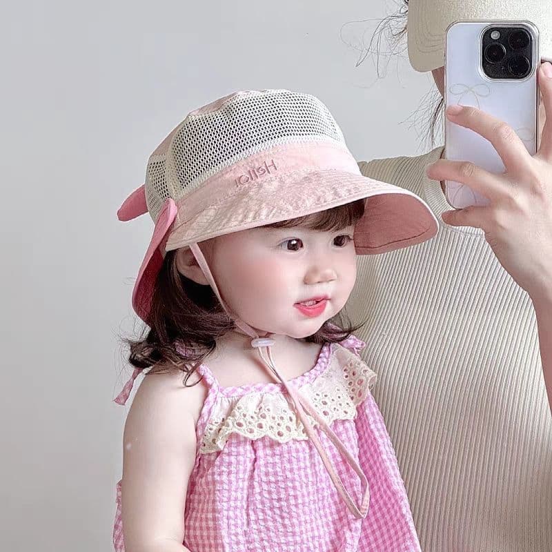 Bebê balde chapéu meninos meninas xale sombra crianças malha de secagem rápida bebê protetor solar chapéu de sol aba gra