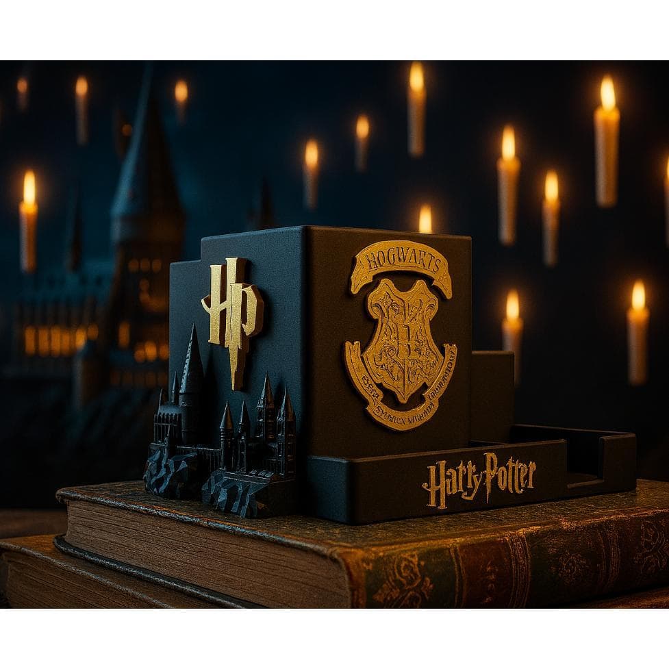 Organizador de Mesa Harry Potter Hogwarts – Porta Objetos Decorativo