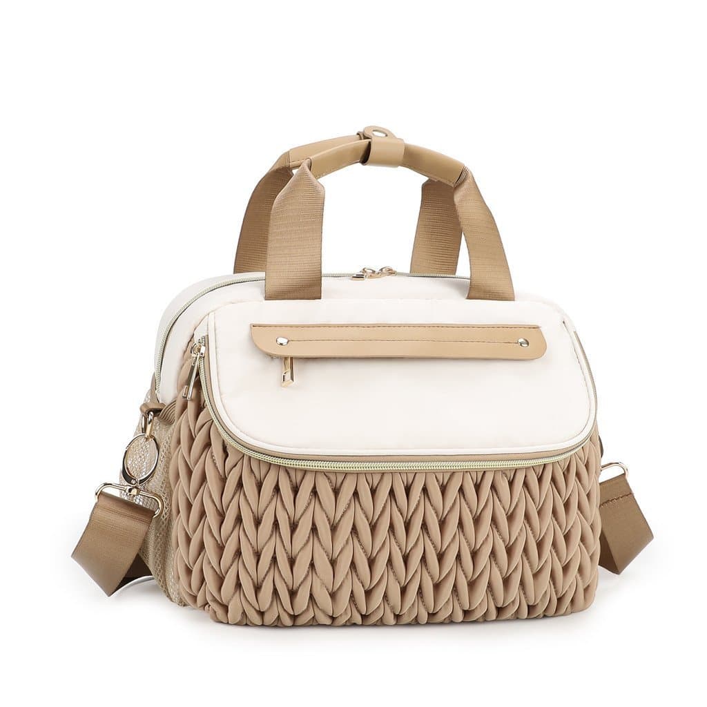 Nova bolsa maternidade acolchoada, bolsa para carrinho de bebê, de maternidade portátil para passeios, bolsa multi