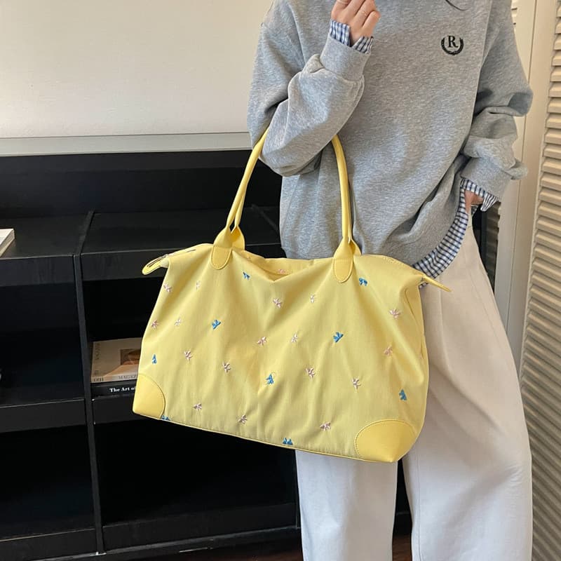 Senhoras Academia Bolsa Grande Capacidade Respirável Lazer Commuter Viagem Leve Bagagem de Mão Bolsa