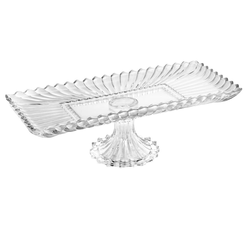 TRAVESSA CRISTAL COM PÉ RETANGULAR GENEVA WOLFF