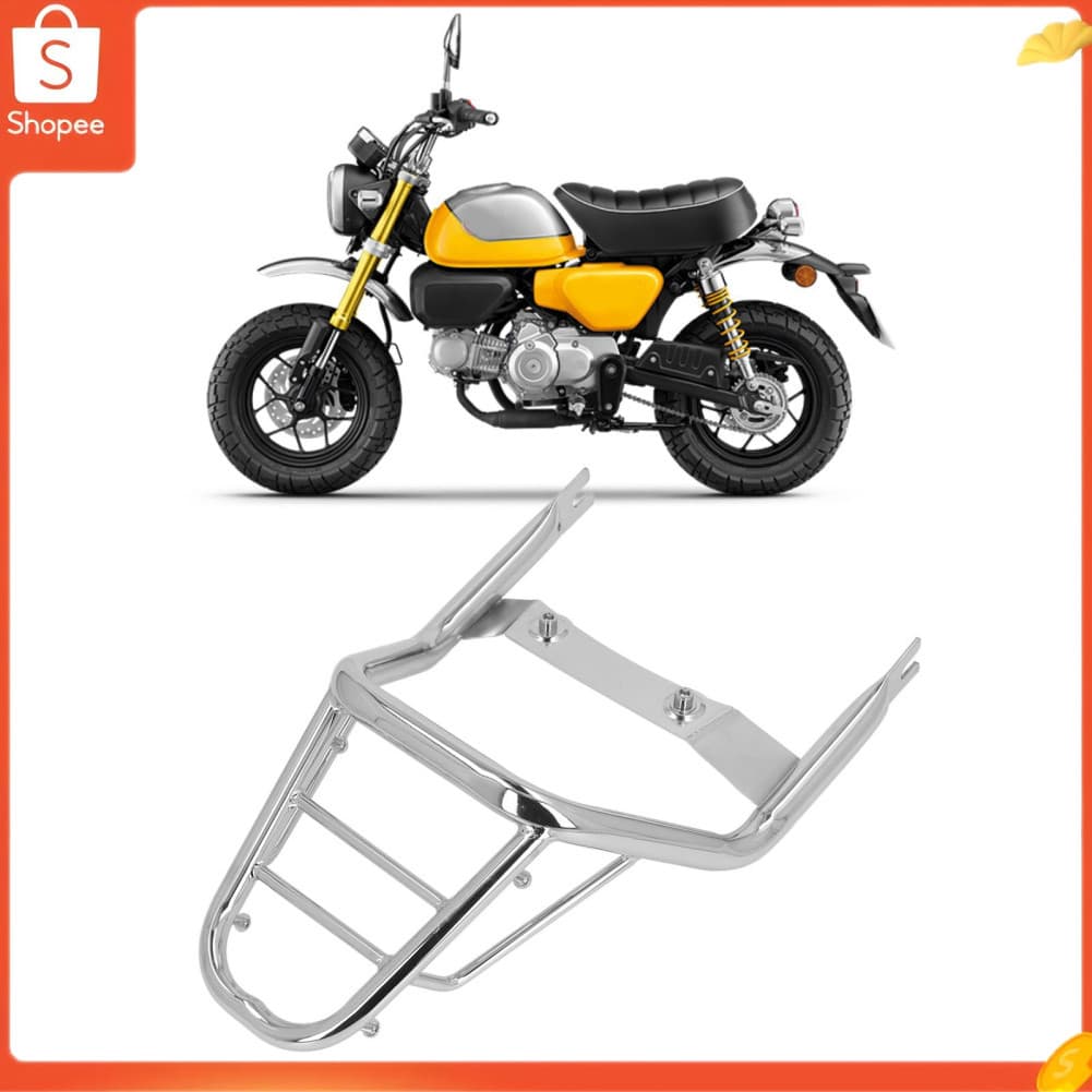 Hap Rack de bagagem traseiro de aço cromado Xixian Monkey 125 2018-2022 Prateleira de transporte de carga com trilho de
