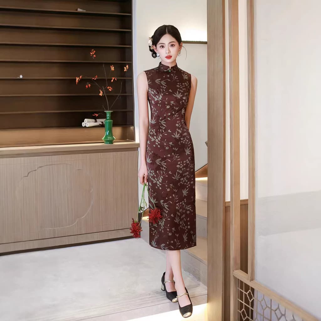 Sem mangas estilo chinês novo estilo chinês longo Cheongsam melhorado estilo jovem 2026 novo estilo menina High-End verã