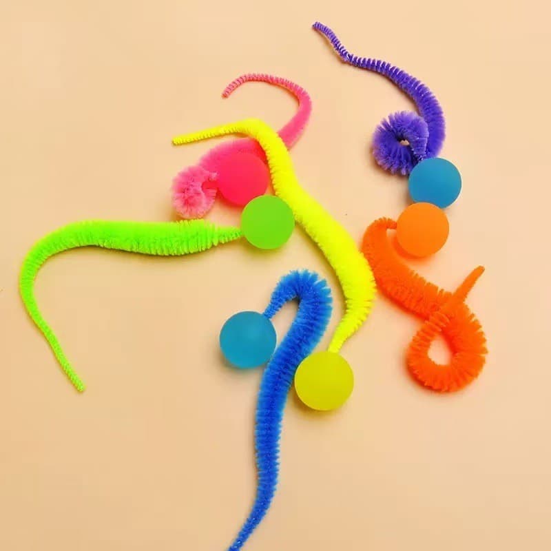 Suprimentos para animais de estimação brinquedos para gatos bola saltitante lagarta gato provocando vara gato brinquedos