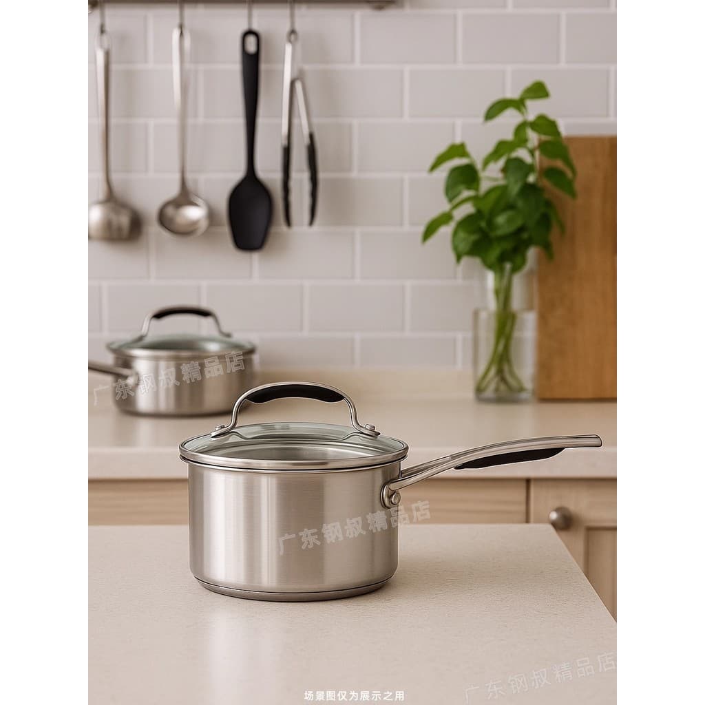 Pote de leite de aço inoxidável série Meiya Aid 14/16/18cm Pote de suplemento alimentar para bebê Pote de café da manhã