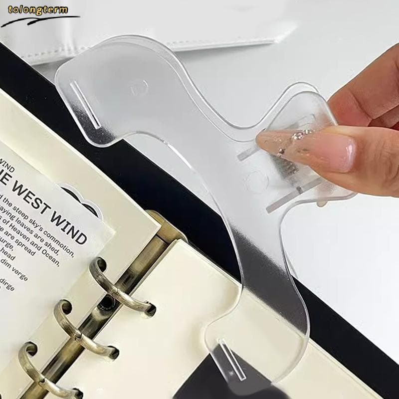Simples Fixo Livro Clipes Fosco Transparente Página Titular Para Ferramenta De Leitura Clipe De Memorando Kawaii Acessór
