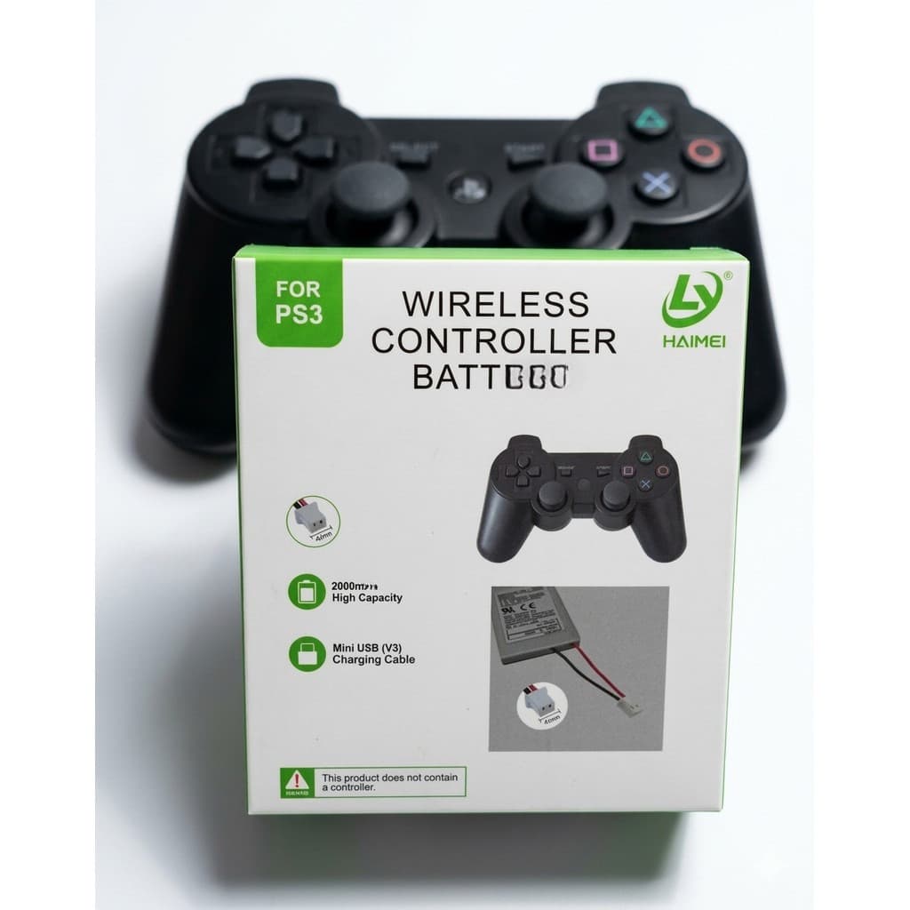 Kit Bat. Para Controle PS3 e Cabo Carregador