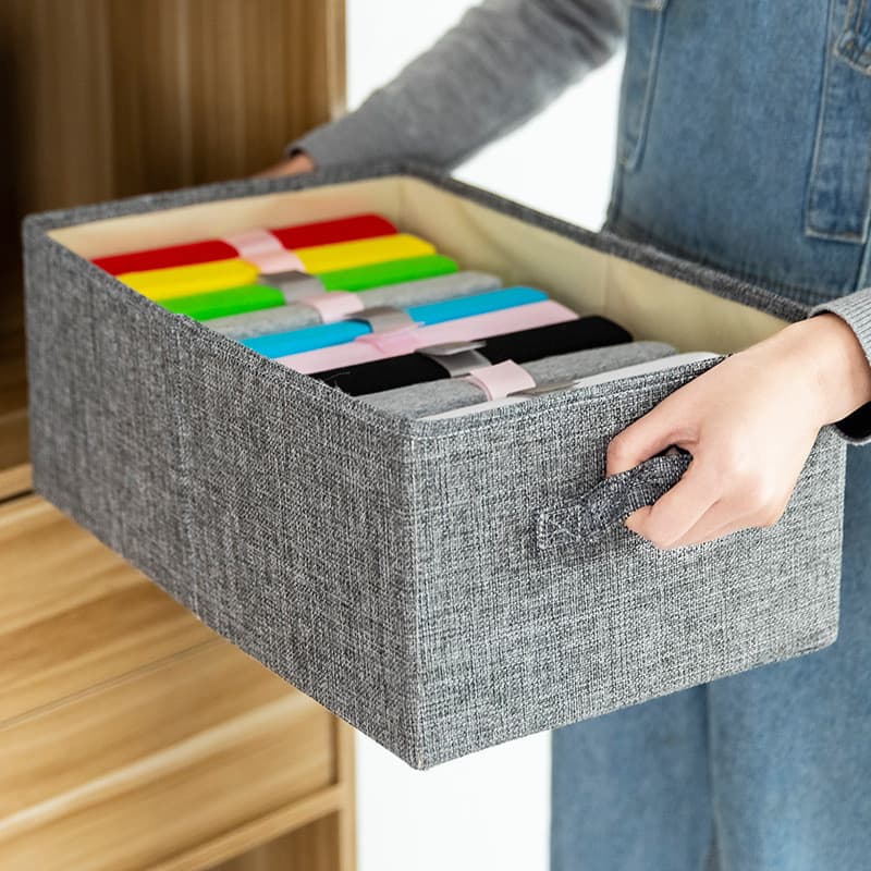 Tidy-up vida roupas caixa de armazenamento tipo gaveta roupas tecido arrumado caixa de armazenamento dobrável caixa de a
