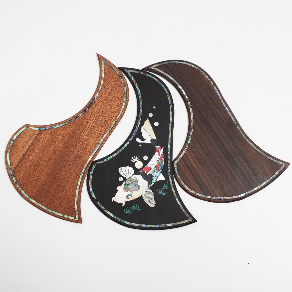 Pickguard De Guitarra Acústica Adesivo Autoadesivo De Madeira Maciça Para Decoração