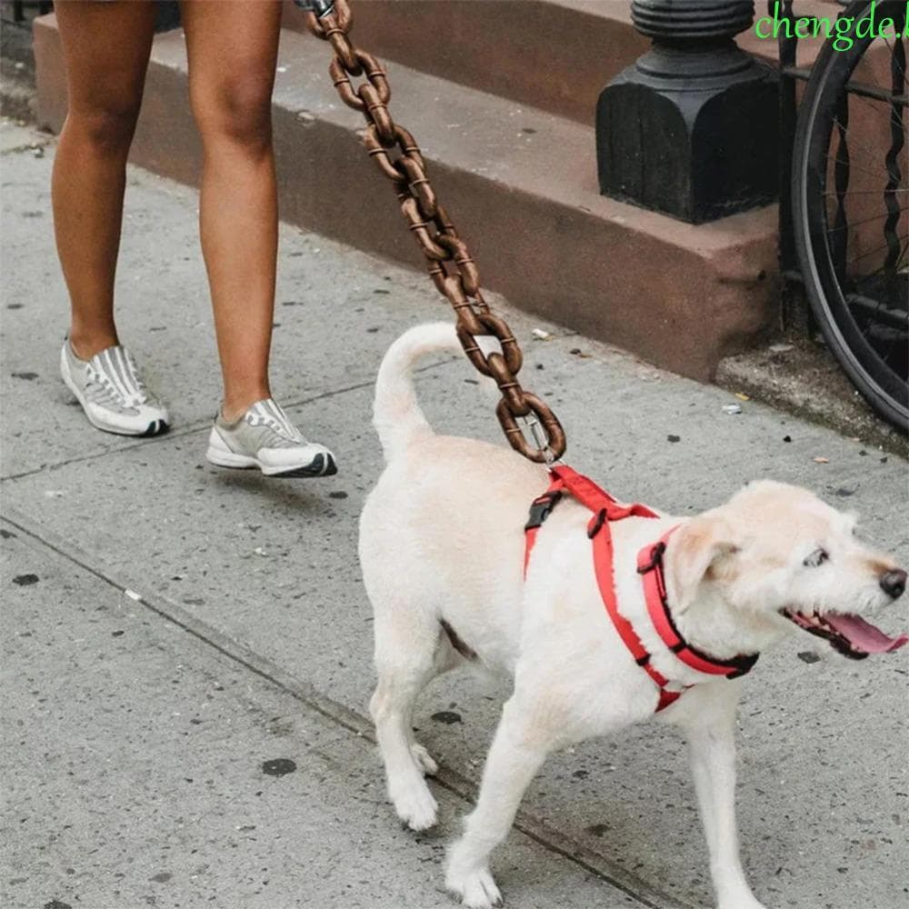 Corrente De Cachorro De Simulação CHENGDEBR , Corda De Tração Plástico Estilo Antigo , Filhote Leve E Ousado