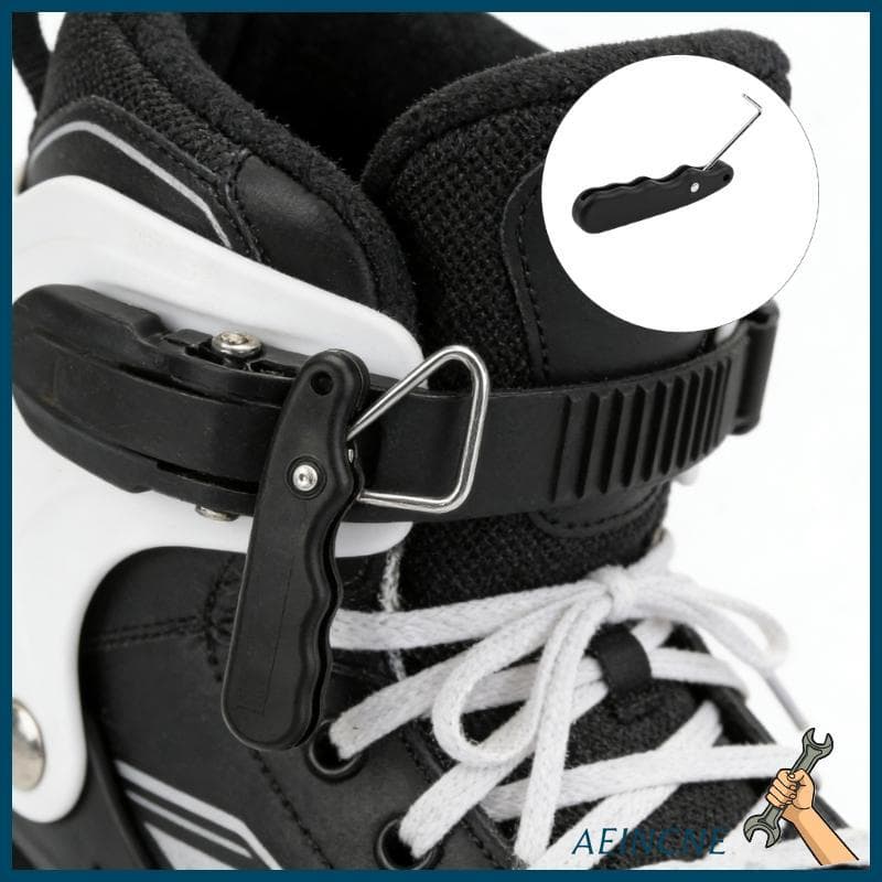 AEIN Patins Hóquei Renda Aperto Portátil Apertador Gravata Skate Gancho Estendido Segurar Alça Ferramenta P