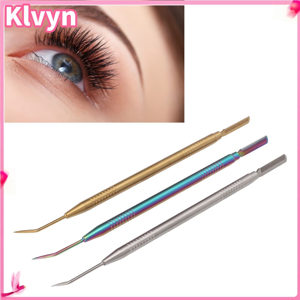 Klvyn-br 3 PCS Lash Lift Perm Tools Profissional Pente Perming Tinting Curling Extensões Suprimentos Cores Ouro Prata